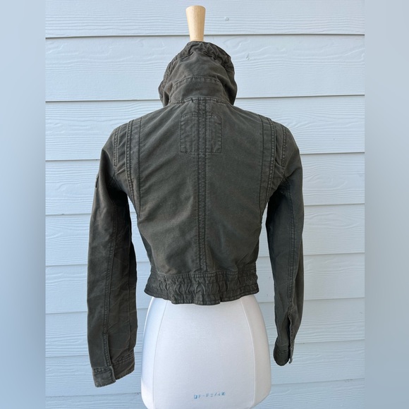Abercrombie & Fitch military cropped jacket size XS - Picture 7 of 10